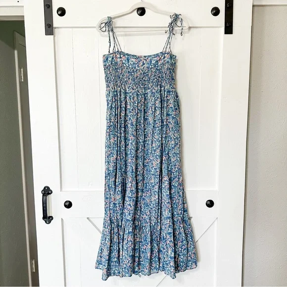 Mirth Mykonos Maxi Dress in Saltwater Blue Size Small - Picture 3 of 9